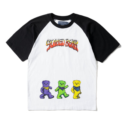 Stoned Bear by Paradise Youth Club Grateful Stoned Raglan T-shirt