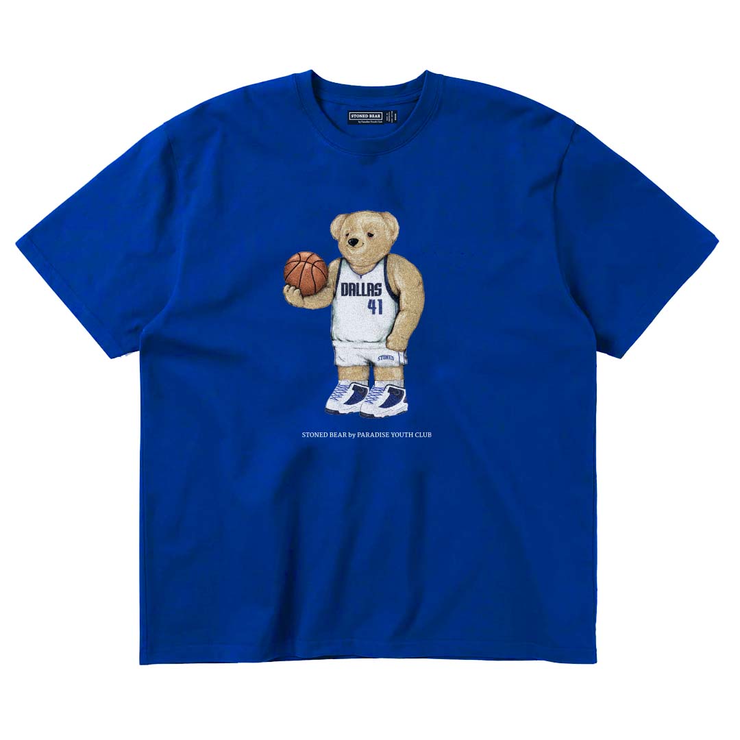 Stoned Bear by Paradise Youth Club Basketball Dallas T-Shirt