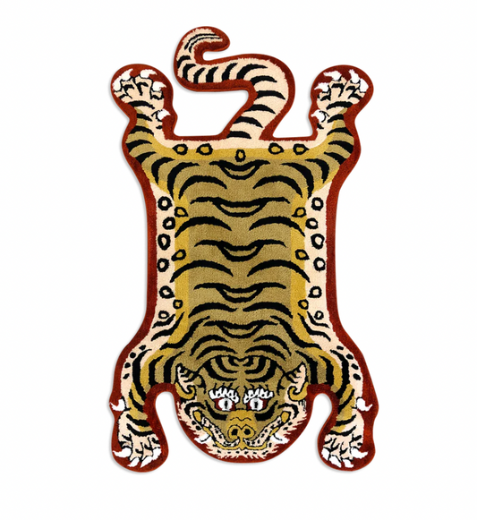 Raw Emotions Tibetan Tiger Rug Vintage