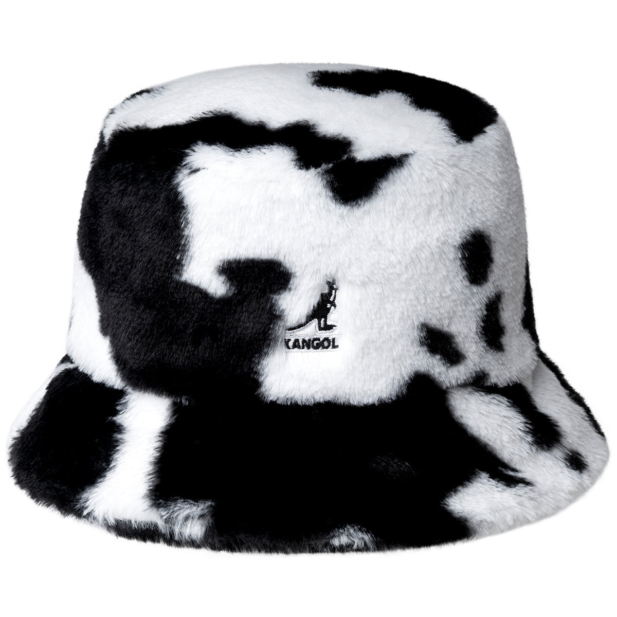 Kangol Faux Fur Bucket Hat - Spotted Cow