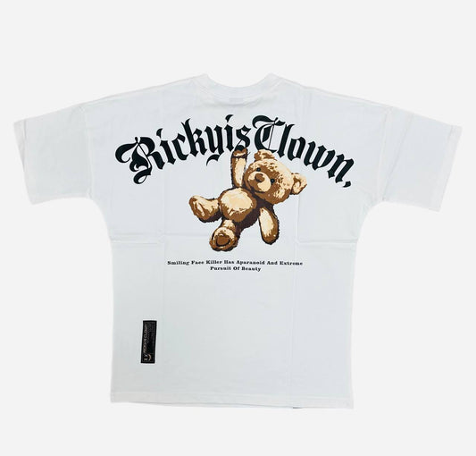 Ricky Is Clown Gothic Font Teddy Bear T-Shirt