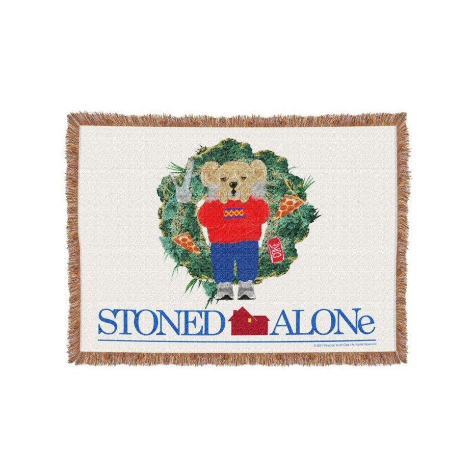 Stoned Bear by Paradise Youth Club Stoned Alone Throw