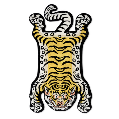 Raw Emotions Tibetan Tiger Rug Yellow