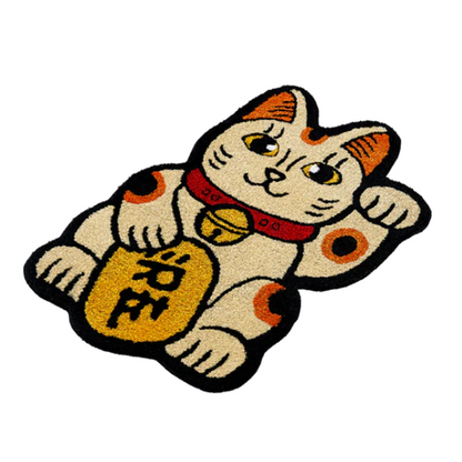 Raw Emotions Lucky Cat Rug Yellow