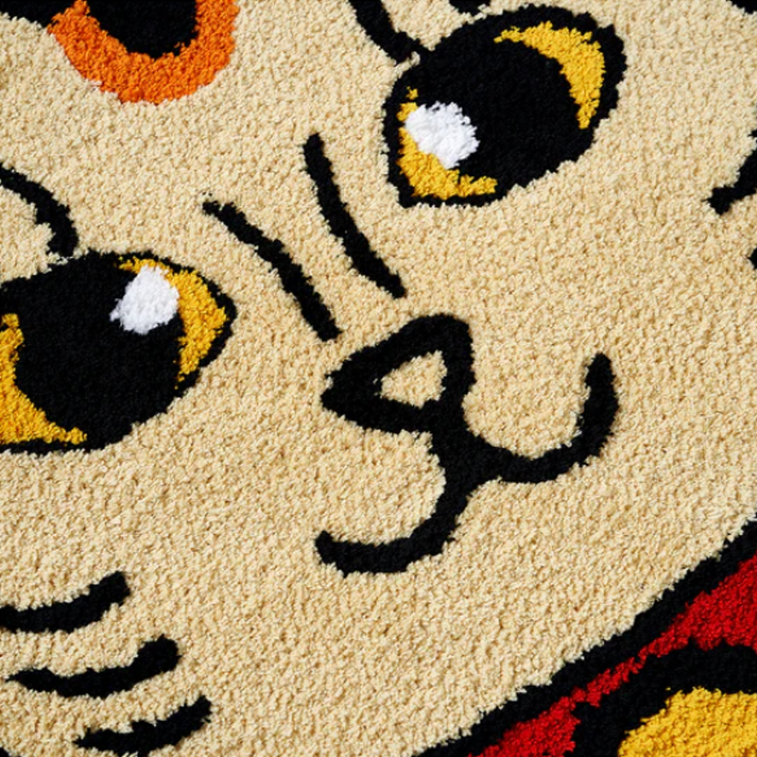 Raw Emotions Lucky Cat Rug Yellow