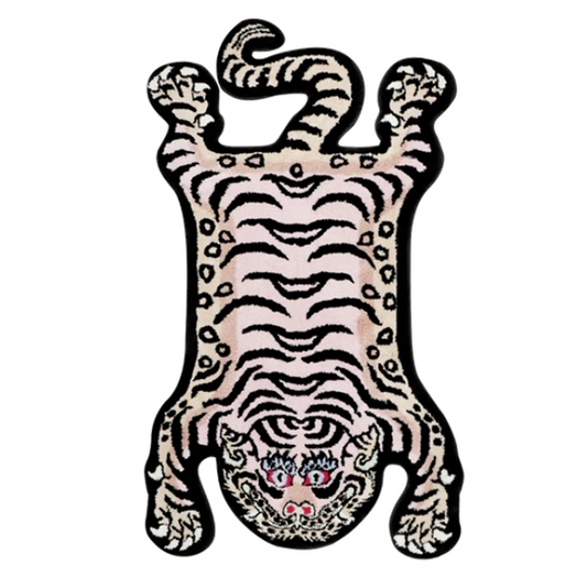 Raw Emotions Tibetan Tiger Rug Pink