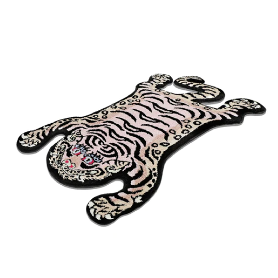 Raw Emotions Tibetan Tiger Rug Pink