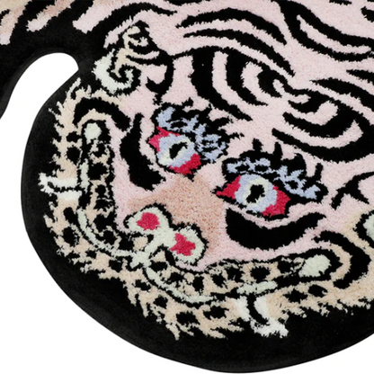 Raw Emotions Tibetan Tiger Rug Pink